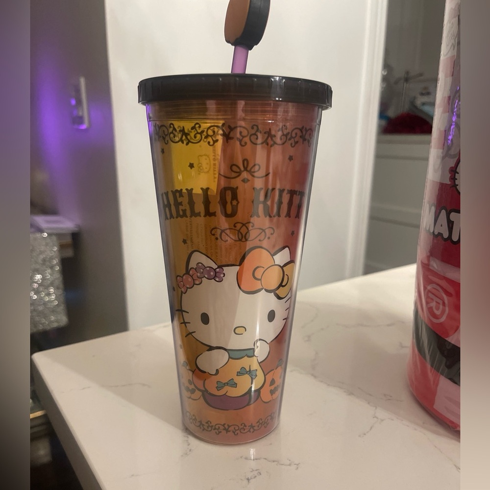 Halloween hello kitty tumbler